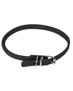 Dogline Round Leather Collar XL 1/2"