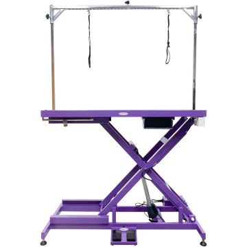 Paw Brothers Pro Low-Low Super Electric Grooming Table - Purple